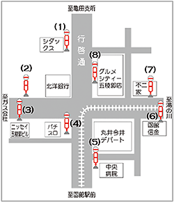 五稜郭バス乗り場地図