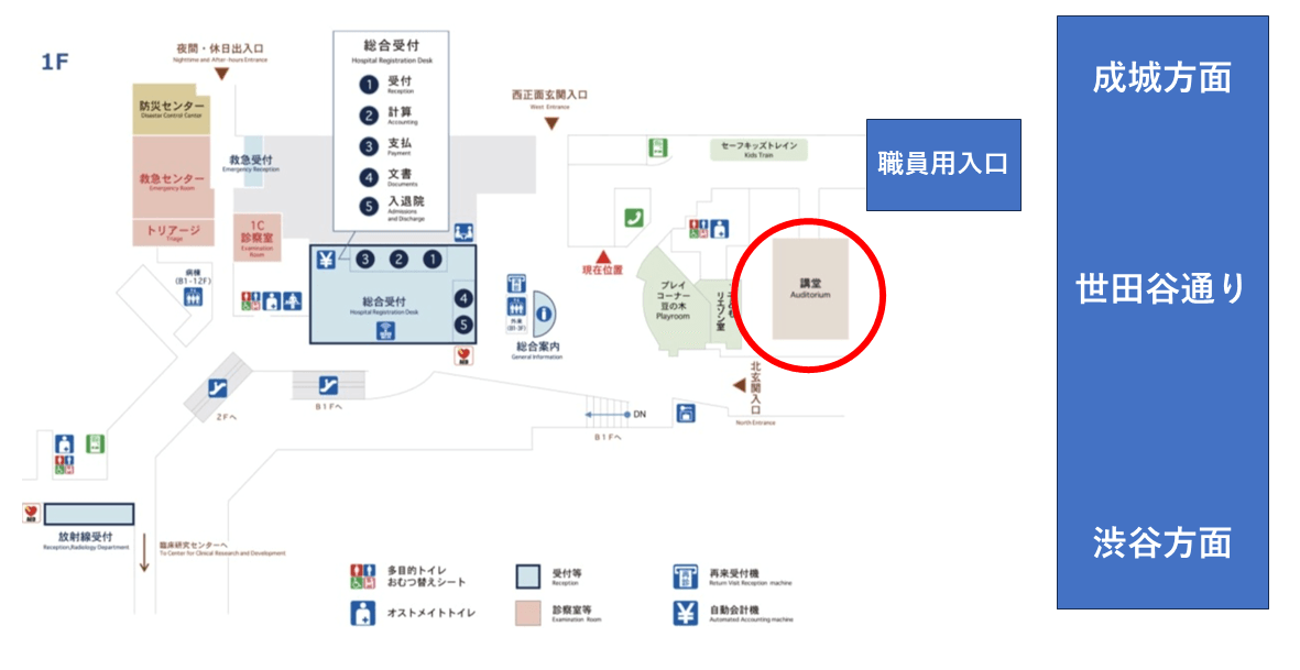 当日のご入場口案内図